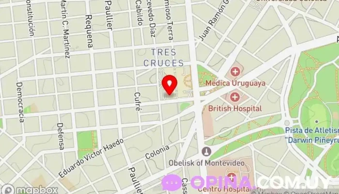 mapa de Mora Disegno Tienda de accesorios de moda en Montevideo