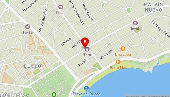 mapa de More Buceo  en Montevideo