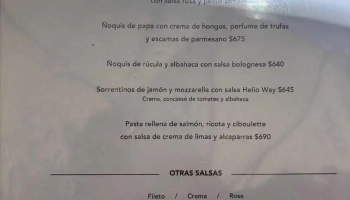 Morelia -  Menu - Montevideo
