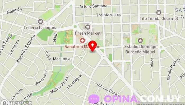 mapa de Mosca Atlántico Shopping Librería en Maldonado