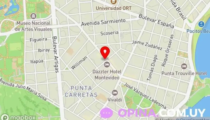 mapa de Mosca Go Papelería en Montevideo