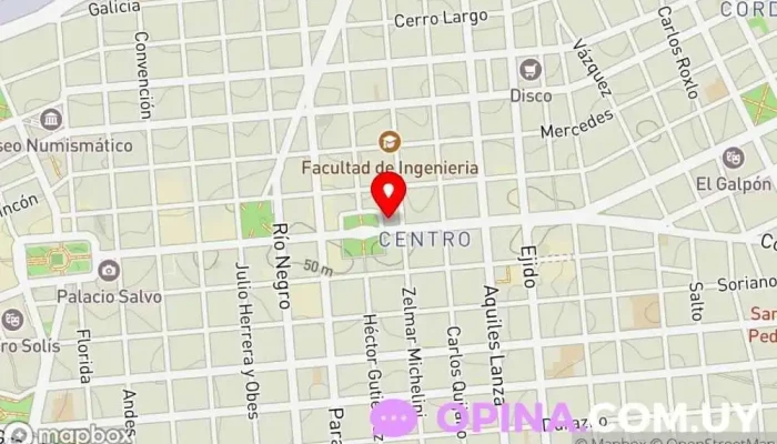 mapa de Mosca Hnos Papelería en Montevideo