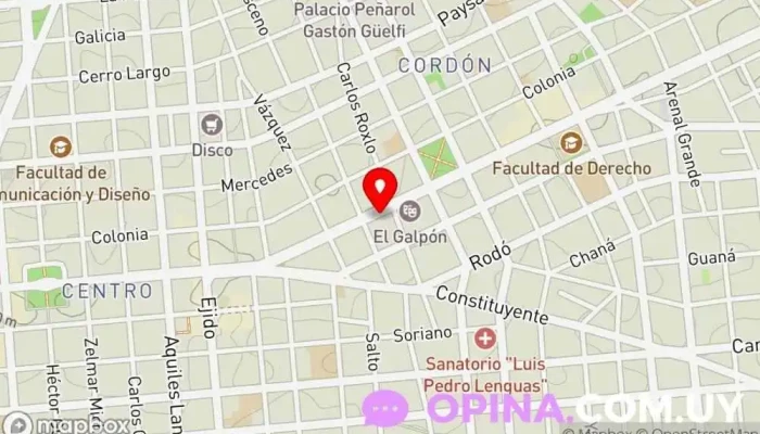 mapa de Mosca Papelería, Librería en Montevideo