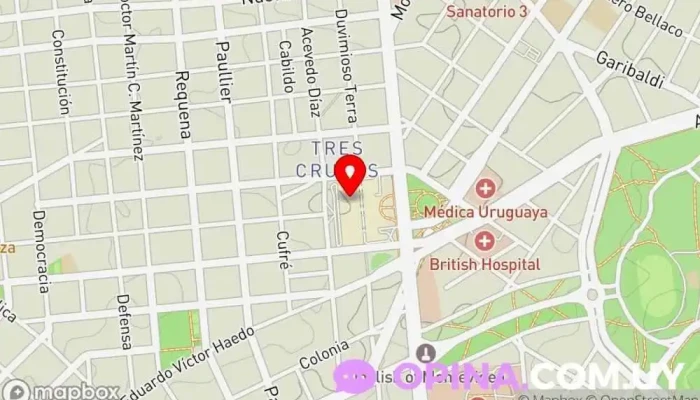 mapa de Mosca Papelería, Gran superficie en Montevideo