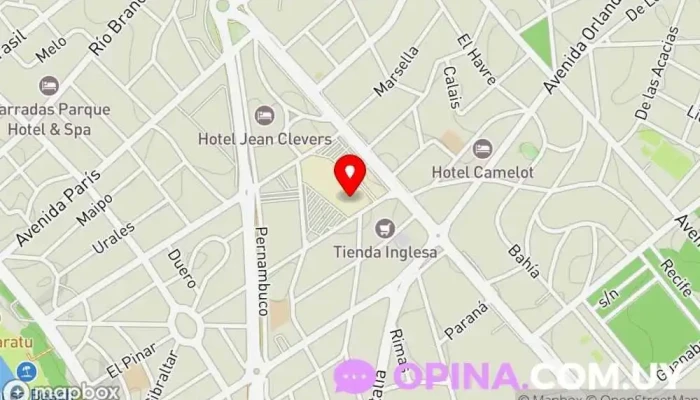 mapa de Mosca Tienda de material escolar en Punta del Este