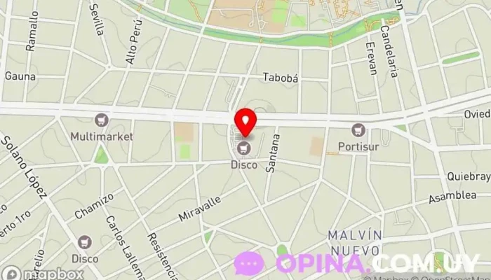 mapa de Mosca Papelería en Montevideo