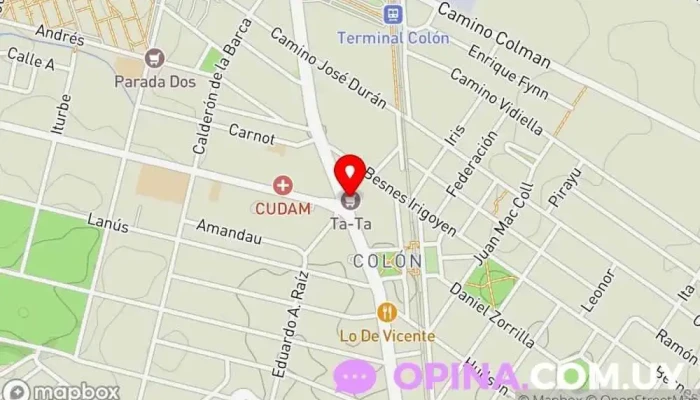 mapa de Mosca Outlet Papelería en Montevideo