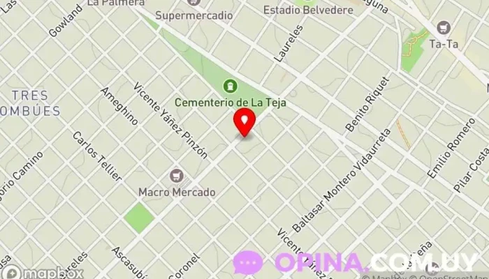 mapa de Motomecanica Mono Juan Tienda de repuestos para motos en Montevideo