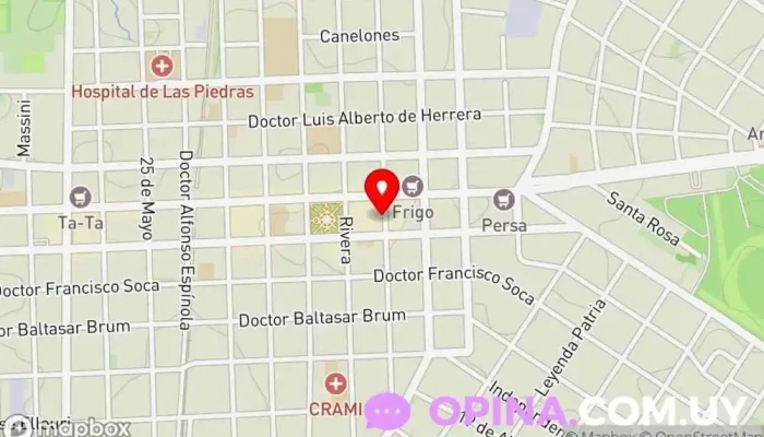 mapa de M&T Atención Psicológica Clínica psiquiátrica, Psicólogo infantil, Psicólogo, Clínica de psicopedagogía, Psicoterapeuta en Las Piedras