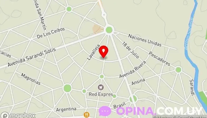 mapa de Mucam Floresta Médico en La Floresta