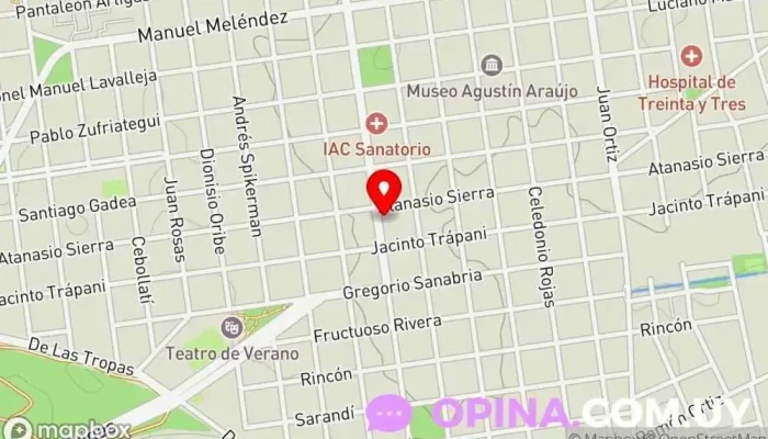 mapa de Multi - Flop Papelería, Juguetería en Treinta y Tres