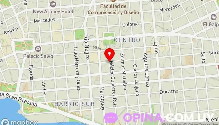 mapa de Multisellos Imprenta en Montevideo