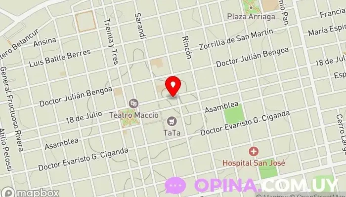 mapa de MUNDO PAPEL - LIBRERIA Y PAPELERIA Papelería en San José de Mayo