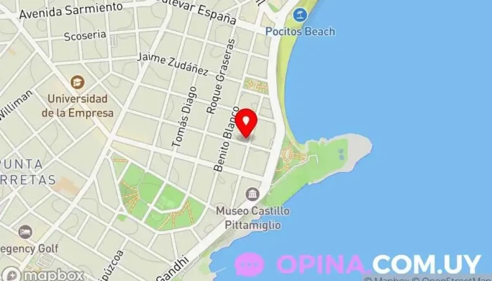 mapa de Murillo Medicina Estética Centro médico en Montevideo