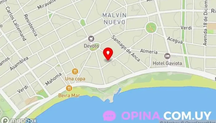 mapa de Música Integral Malvin Escuela de música en Montevideo