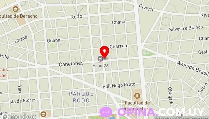 mapa de MVD Clínica Odontológica Clínica dental, Servicio de urgencias dentales en Montevideo