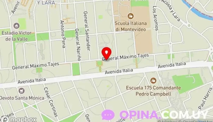 mapa de My kínder Montessori Jardín de infancia en Montevideo