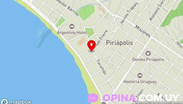 mapa de Nair Giró Técnico en Podología Médico en Piriápolis