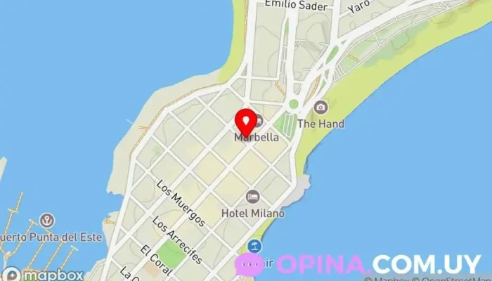 mapa de Nana Lavagna Propiedades Agentes inmobiliarios, Agencia inmobiliaria en Punta del Este