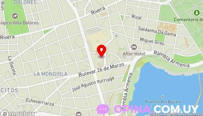 mapa de napa propiedades Agencia inmobiliaria en Montevideo