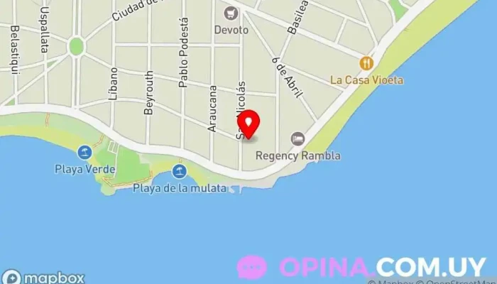 mapa de N° 81 - Mahatma Gandhi Escuela en Montevideo