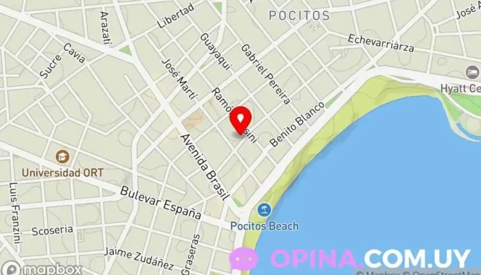 mapa de Newport Propiedades Agencia inmobiliaria en Montevideo