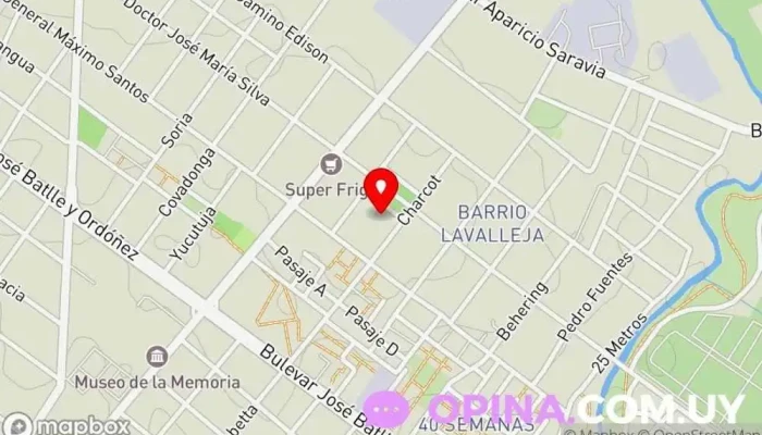 mapa de Next viviendas Empresa de construcción en Montevideo