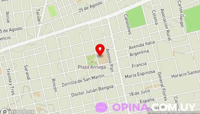 mapa de Nº.110 Centro de educación preescolar en San José de Mayo