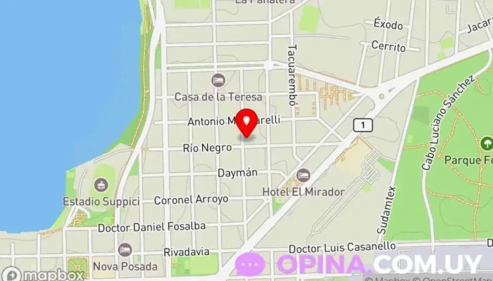 mapa de NovaTransporte ltda Agencia de alquiler de furgonetas en Col. del Sacramento