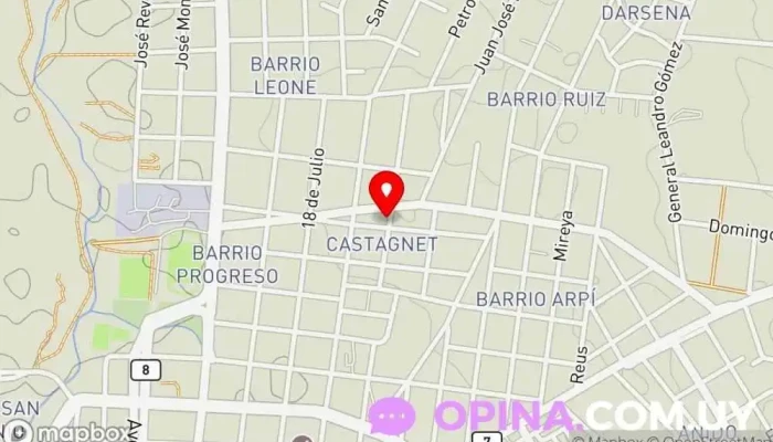 mapa de Novedades Carlin Tienda de regalos en Melo