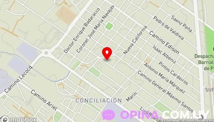 mapa de N.T.  en Montevideo