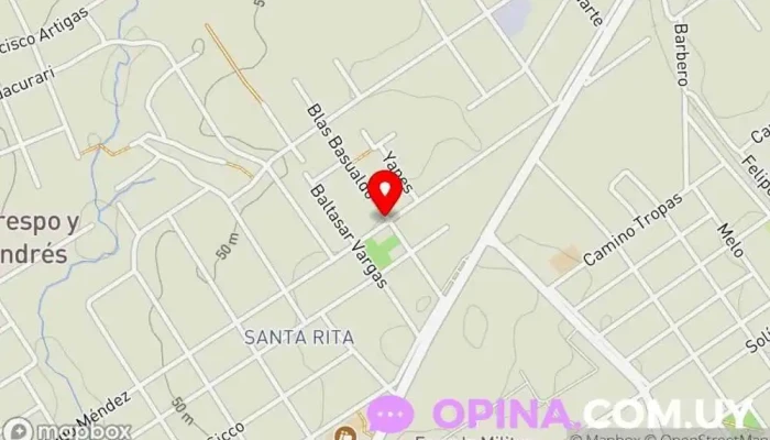 mapa de Núcleo Toledo Escuela de música en Villa Crespo y San Andrés