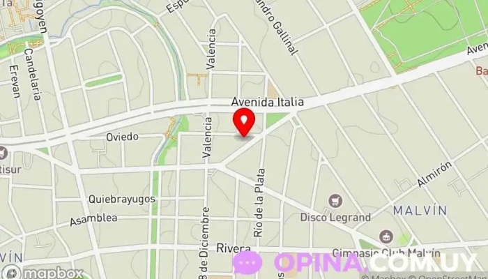 mapa de NUEVO HOGAR NEGOCIOS INMOBILIARIOS Agencia inmobiliaria, Urbanización, Agentes inmobiliarios en Montevideo