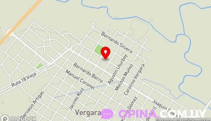 mapa de OBBA Bazar, Cotillón Y Papelería Tienda de cubertería en Vergara