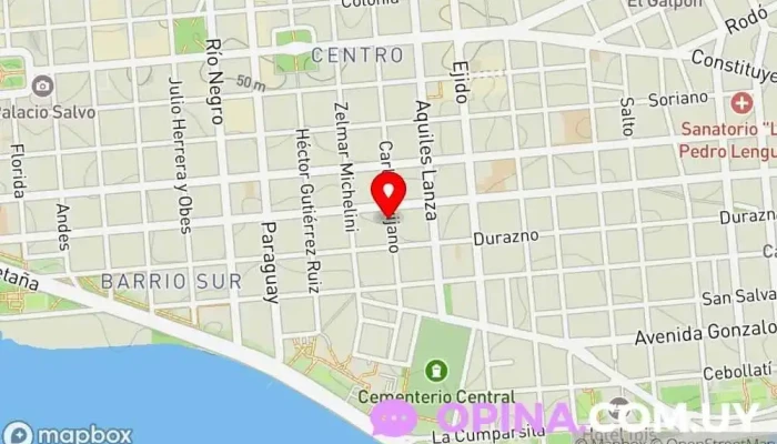 mapa de Odisea Escuela en Montevideo