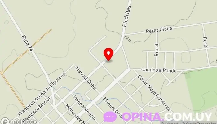 mapa de Odonto Suárez Dentista en Joaquín Suárez