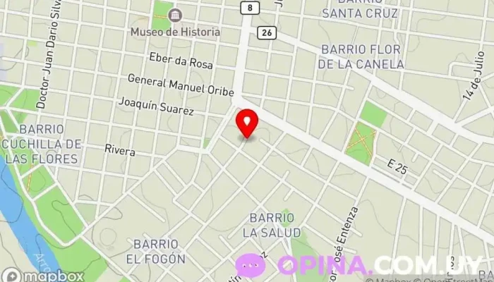 mapa de Odontología Integral Dra. Florencia Silva Araujo Clínica dental, Dentista en Melo