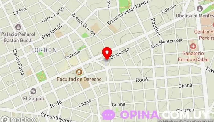 mapa de Odontología Clínica dental en Montevideo