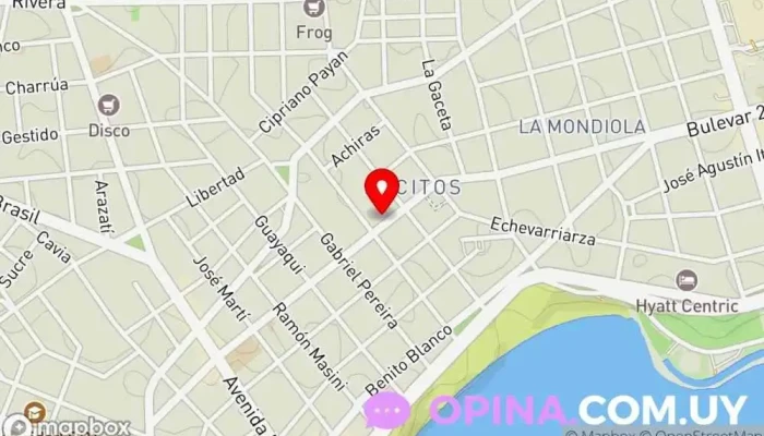 mapa de Odontología_a.g Clínica dental en Montevideo