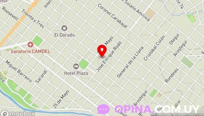 mapa de Odontologo Dr. de León. Dentista, Médico en Minas