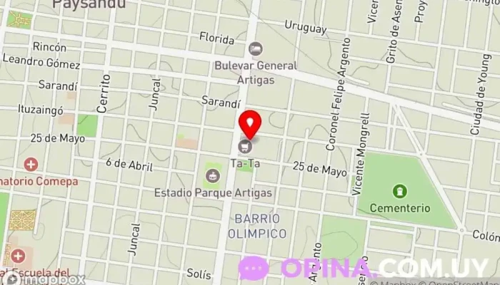 mapa de Office 2000 Papelería en Paysandú