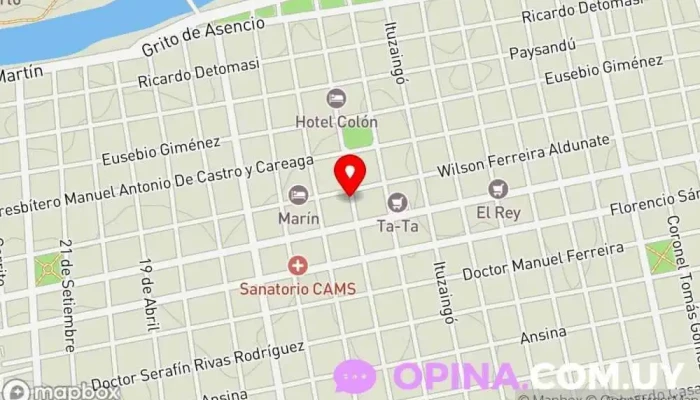 mapa de Office 2000 Papelería en Mercedes