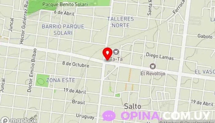 mapa de Office 2000 Papelería en Salto