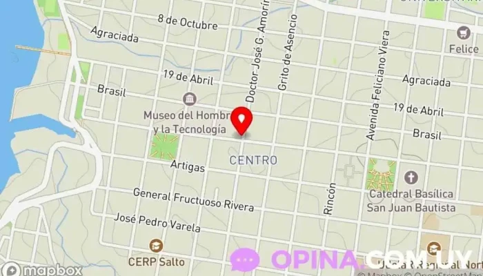 mapa de Office 2000 Servicio de informática en Salto