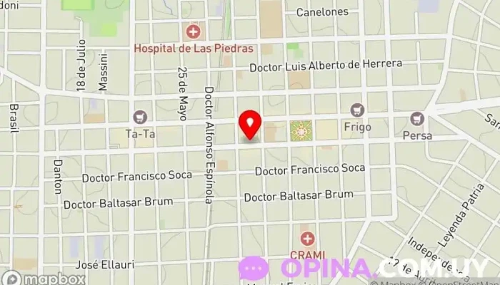 mapa de Oficinas Gambetta Empresa de contabilidad en Las Piedras