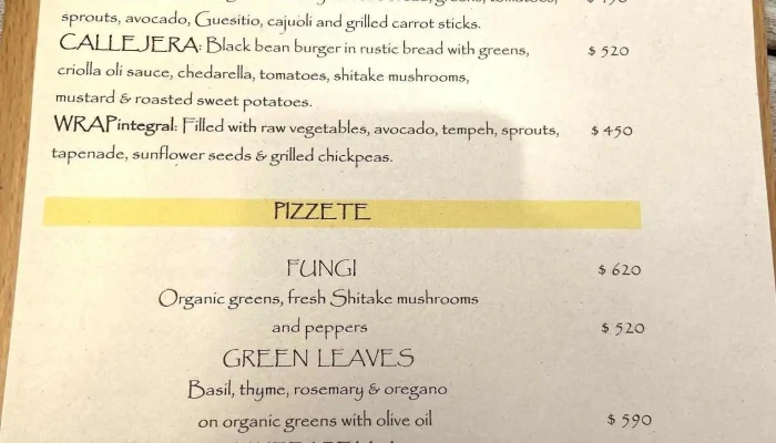 Oli Healthy Food -  Menu - Punta del Este