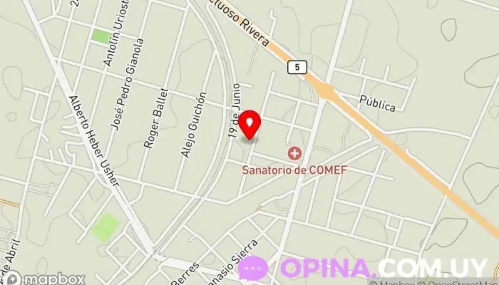 mapa de ONCOSUR Hospital privado en Florida