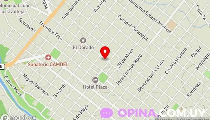 mapa de Óptica Del Sol Clínica de oftalmología en Minas