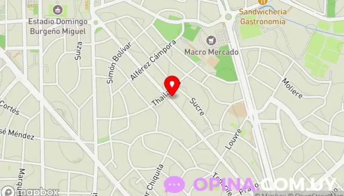 mapa de ORL DAlbora. CLÍNICA CORDOBA. Otorrinolaringólogo en Punta del Este