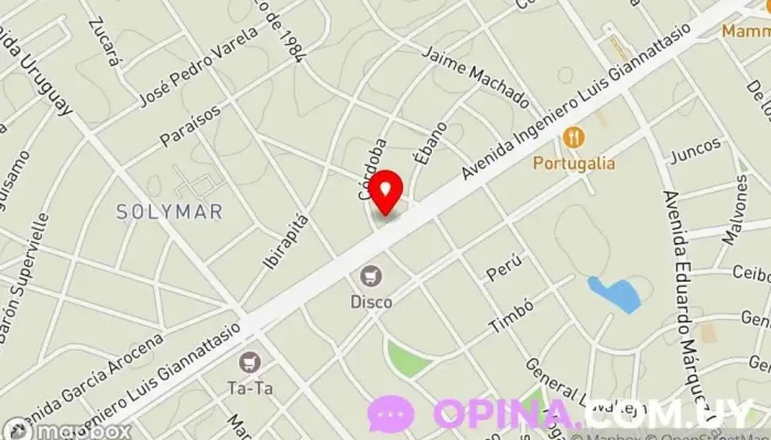 mapa de ORTOPEDIA DE LA COSTA Clínica ortopédica en Ciudad de la Costa